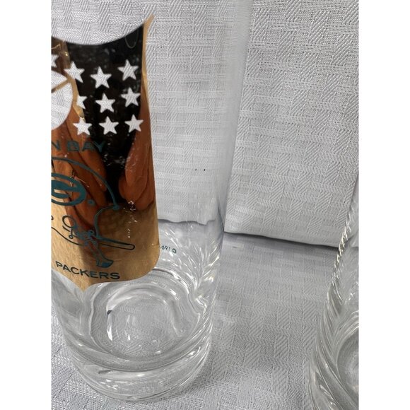 Green Bay Packers NFLP Vintage Glasses  (4)-2 1967 High Balls & 2 1968 Roly Poly - Picture 8 of 16